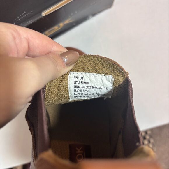 Chinook Work Romeo II Heritage Tan Leather Slip-On Shoe NEW in box Size 10 - Picture 13 of 15